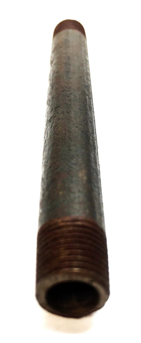 Unbranded 1/8" x 3-1/2" Black Iron Nipple [Lot of 9] NOS