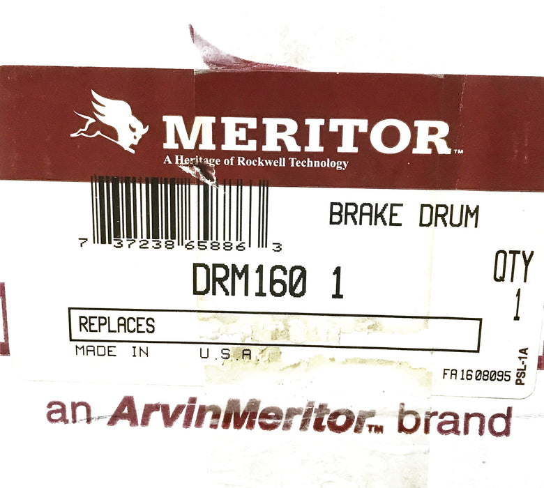 Arvin Meritor Brake Drum DRM160-1 NOS