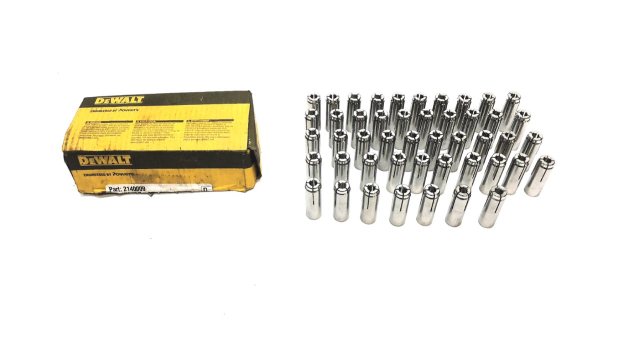 DeWalt Set of 47 Pieces 304 Stainless Steel 3/8 Inch Dropin 06206 NOS