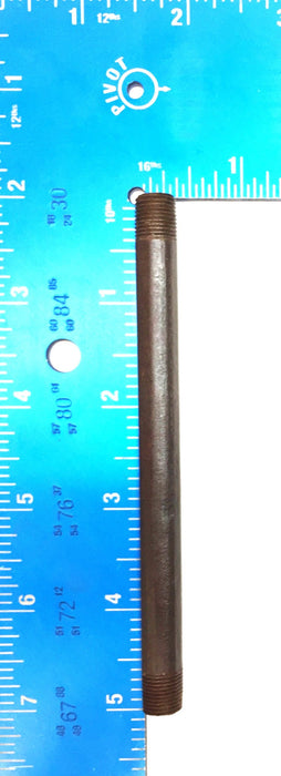 Unbranded 1/8" x 4" Black Iron Nipple [Lot of 6] NOS