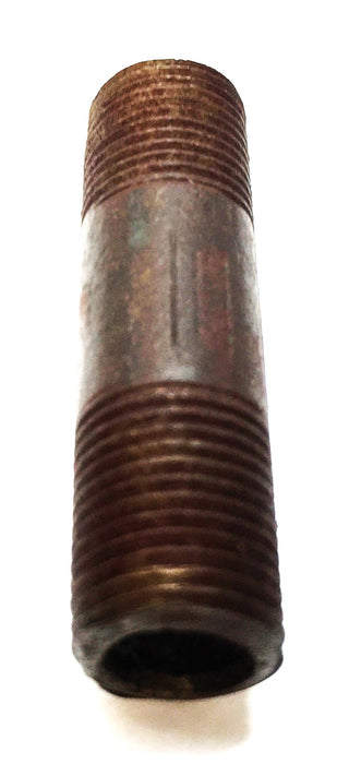 Unbranded 1/8" x 1-1/2" Black Iron Nipple [Lot of 11] NOS