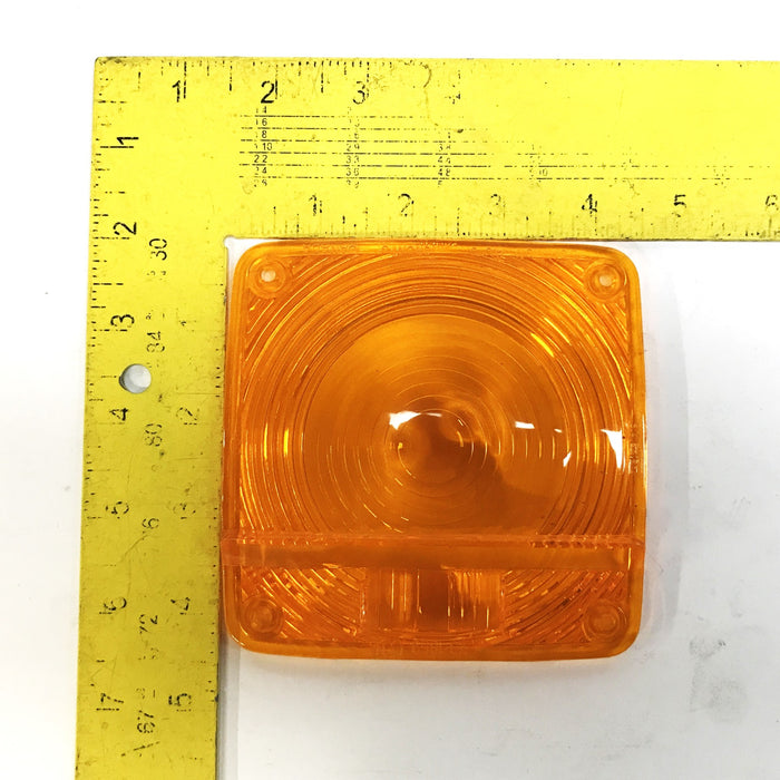 Dominion Automotive 4-1/2 inch Amber Replacement Lens 73-1859 [Lot of 2] NOS