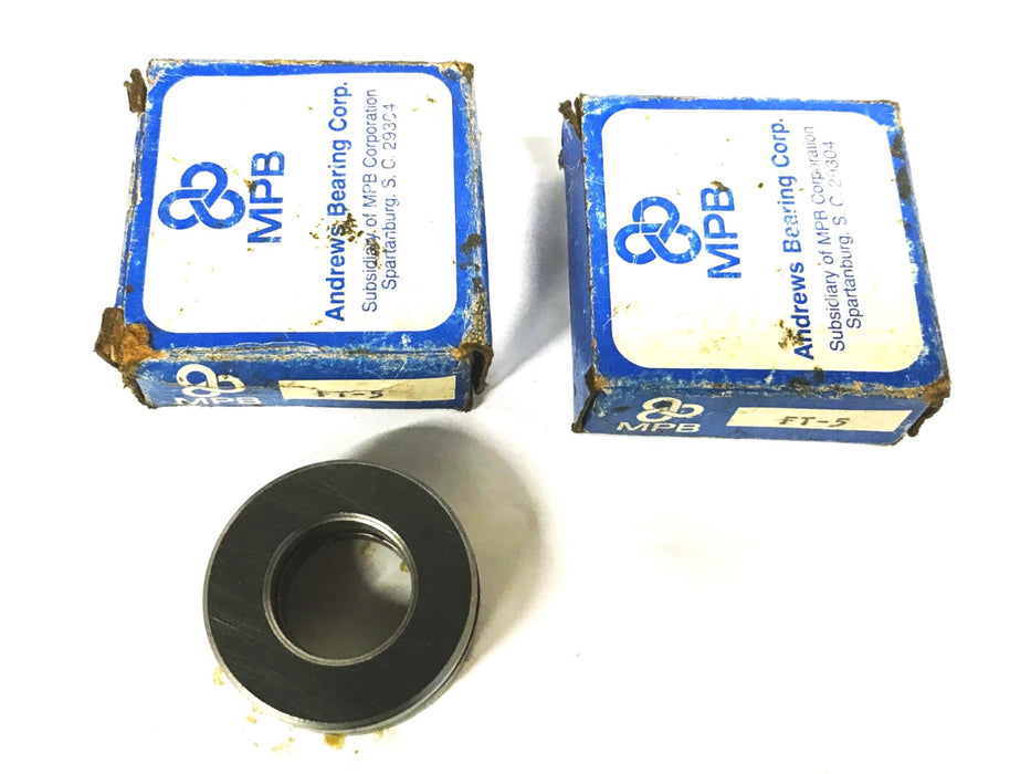 Andrews Thrust Ball Bearing FT-5 [Lot of 2] NOS