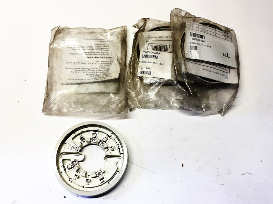 Chubb Edwards Fire Alarm Detector Base 501-145100-0-01 [Lot of 3] NOS
