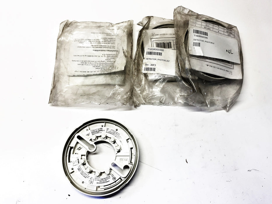 Chubb Edwards Fire Alarm Detector Base 501-145100-0-01 [Lot of 3] NOS