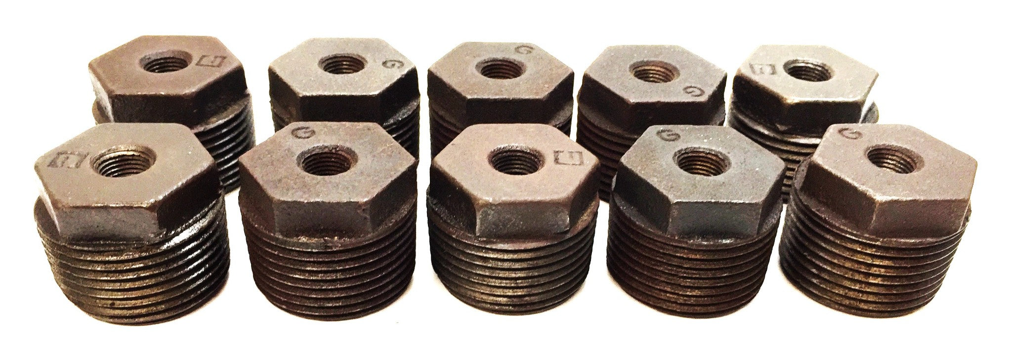 Unbranded 1" x 1/8" Black Iron Bushing [Lot of 10] NOS