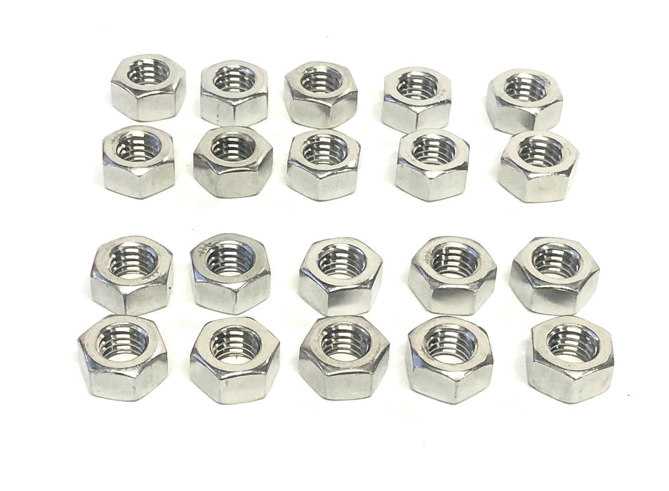 Unbranded 18-8 Fin Hex Nut 7/16-14 [Lot of 20] NOS