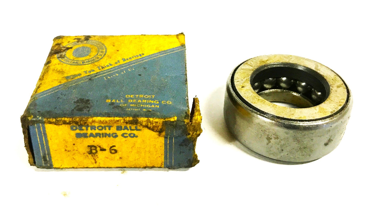 Detroit Ball Bearing Thrust Ball Bearing B-6 [Lot of 2] NOS