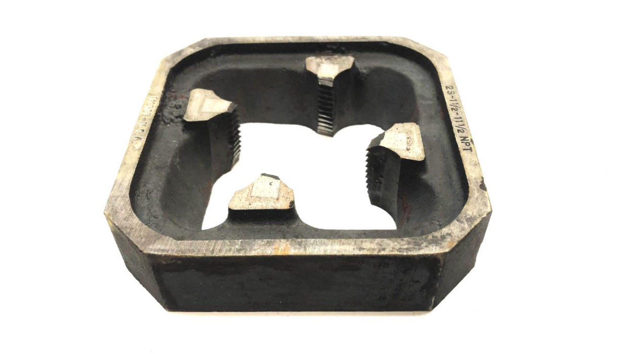 Morse 4" Square 1" Thick 1-1/2-11-1/2 Size Carbon Steel Pie Die 4783 (31042) NOS