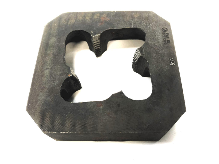 Morse 4" Square 1" Thick 1-1/2-11-1/2 Size Carbon Steel Pie Die 4783 (31042) NOS