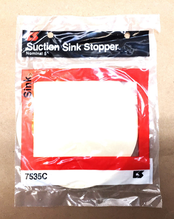 CS Nominal 5"Suction Cup Sink Stopper 7535C [Lot of 15] NOS