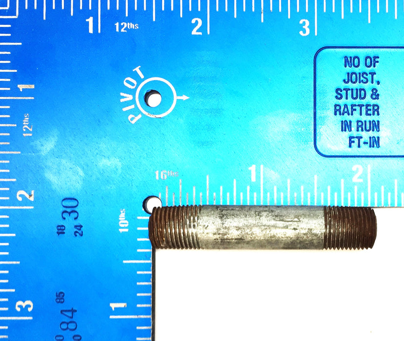 Unbranded 1/8" x 2" Galvanized Nipple [Lot of 7] NOS