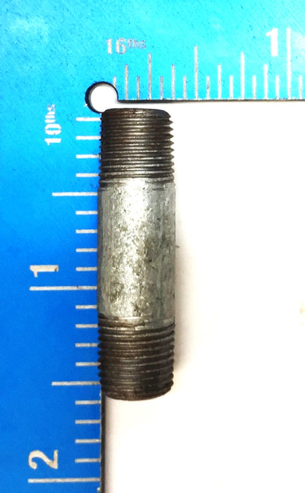 Unbranded 1/8" x 1-1/2" Galvanized Nipple [Lot of 6] NOS