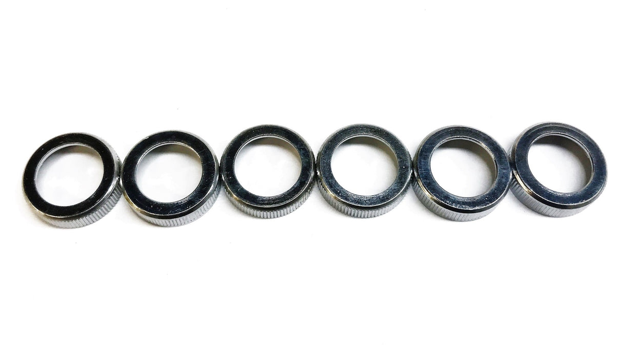 Unbranded 1/2" Chrome Faucet Trim Escutcheon Ring [Lot of 6] NOS
