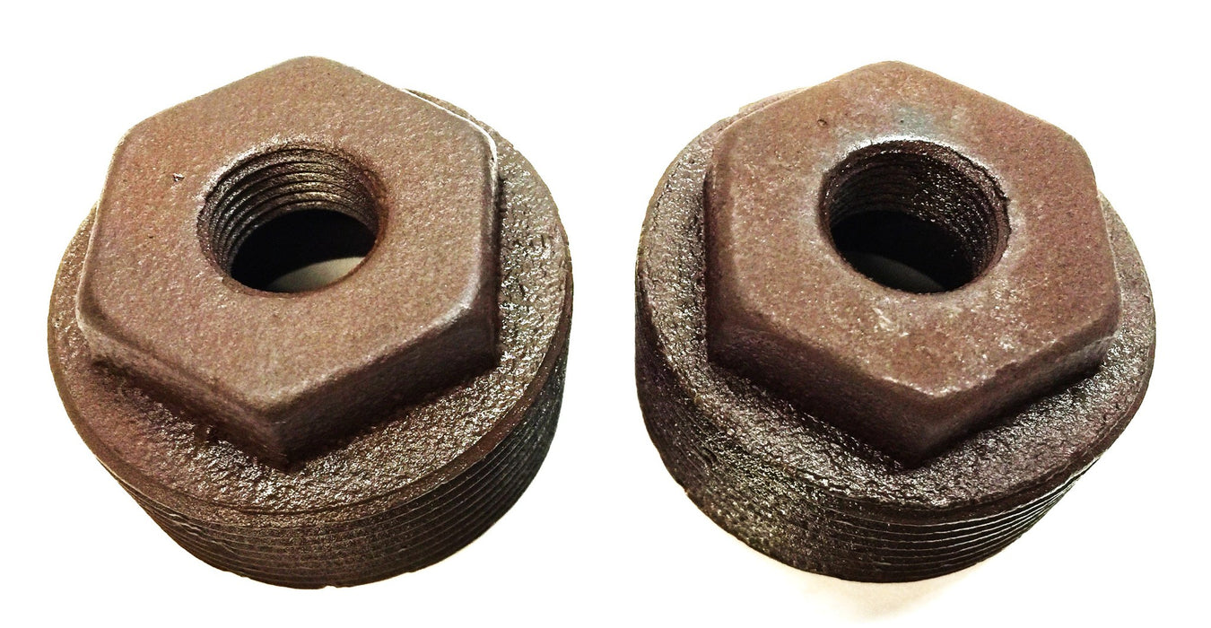 Unbranded 1-1/2" x 1/8" Black Iron Bushing [Lot of 2] NOS
