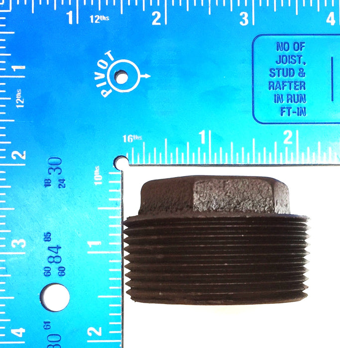 Unbranded 1-1/2" x 1/8" Black Iron Bushing [Lot of 2] NOS