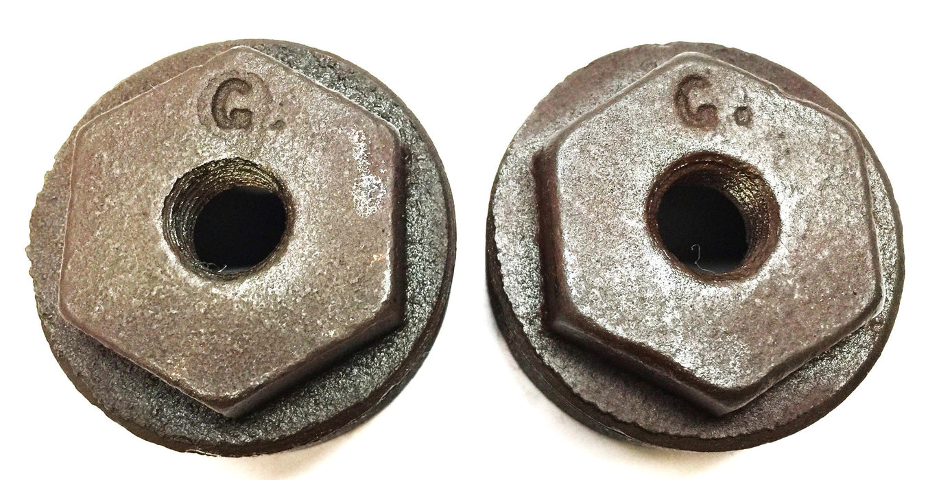 Unbranded 1-1/2" x 1/4" Black Iron Bushing [Lot of 2] NOS