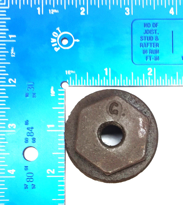 Unbranded 1-1/2" x 1/4" Black Iron Bushing [Lot of 2] NOS