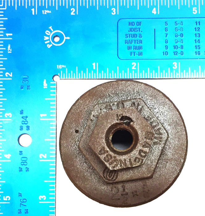 Unbranded 2-1/2" x 1/4" Black Iron Bushing [Lot of 2] NOS