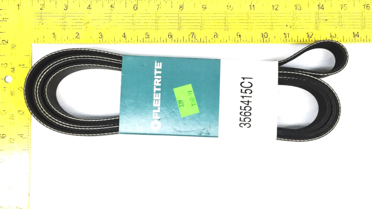 Fleetrite 3.25X1.125X6.375 Inch Serpentine Belt 3565415C1 NOS