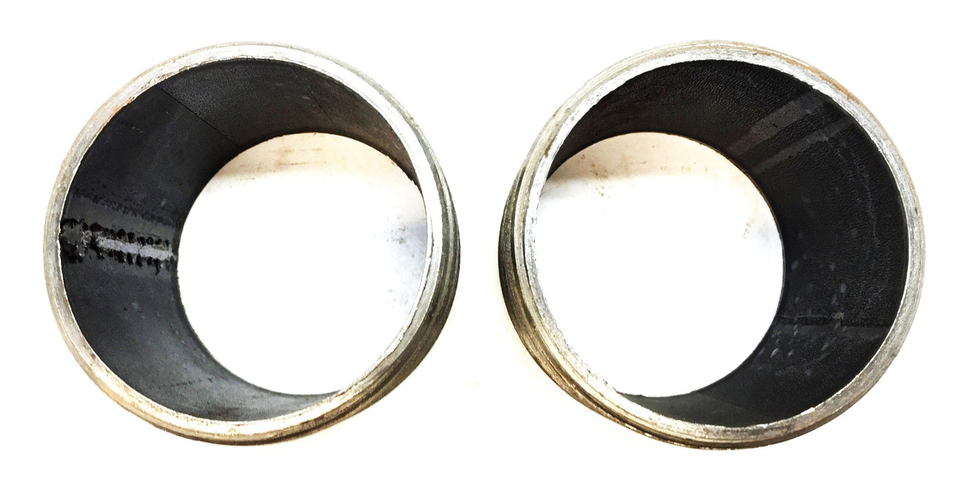 Unbranded 2-1/2" x Close Black Iron Nipple [Lot of 2] NOS