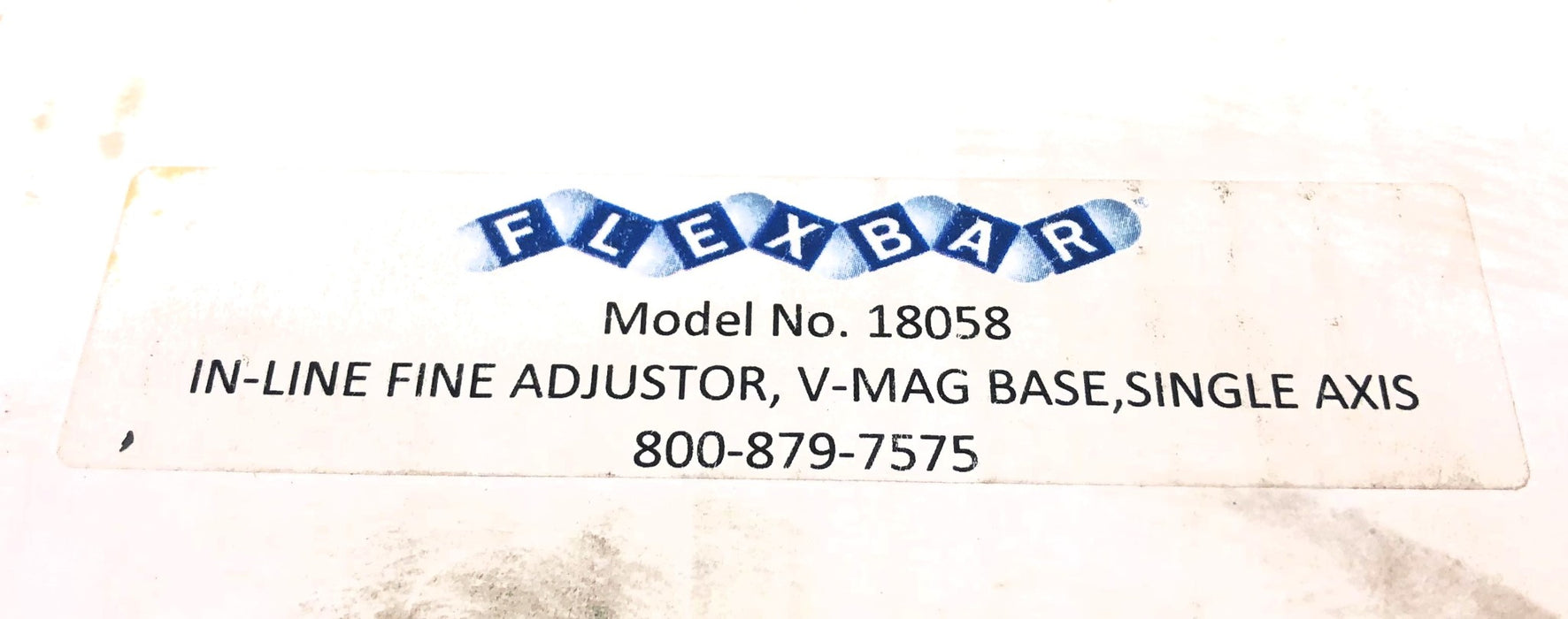 Flexbar In-Line Fine Adjustor, V-MAG Base, Single Axis 18058 NOS