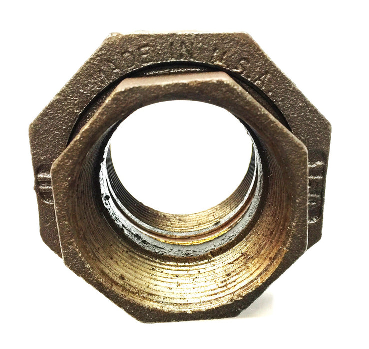 Unbranded 2-1/2" Black Union Coupler NOS
