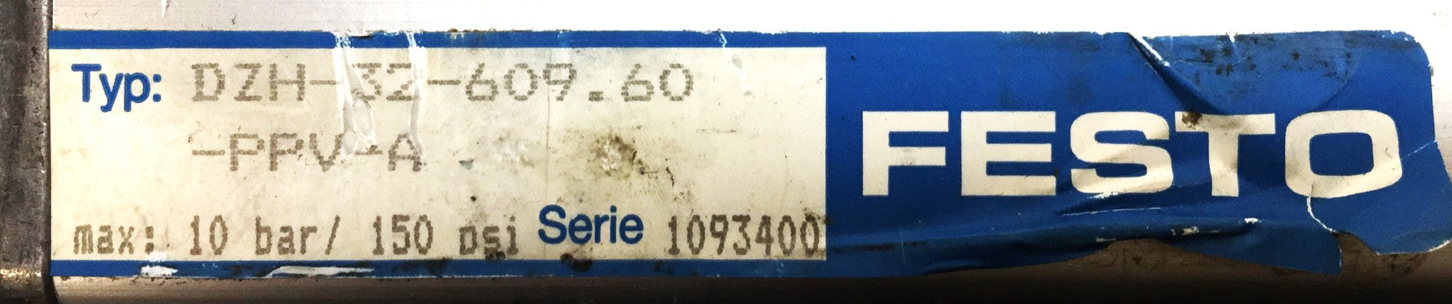 Festo Pneumatic Air Cylinder DZH-32-609.60-PPV-A NOS