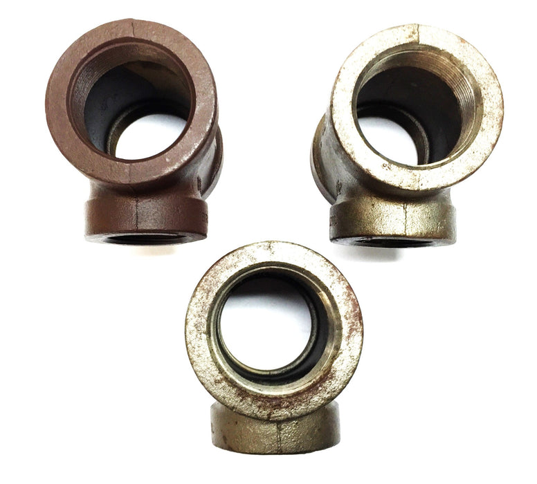 Tupy 2" x 2" x 1-1/2" Iron Tee [Lot of 3] NOS
