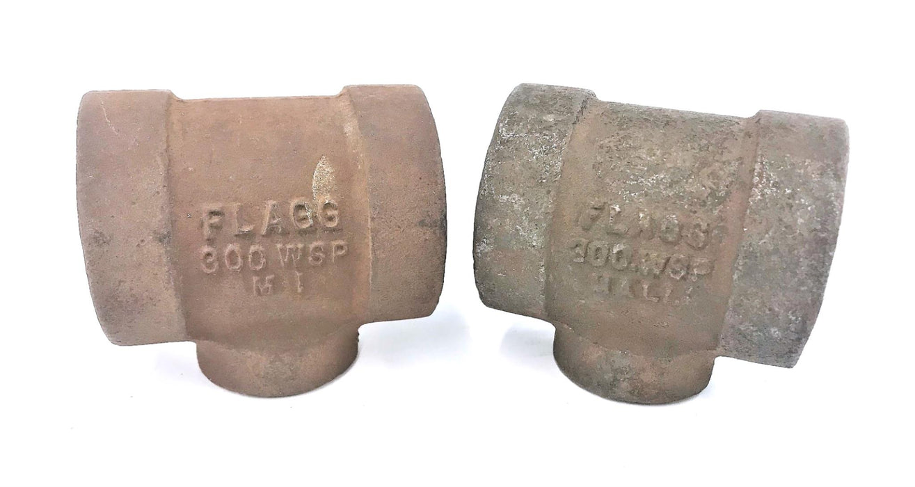 FLAGG 300 WSP 1-1/4"x1-1/4"x3/4" TEE FITTING AAR1-1/4x3/4 NOS