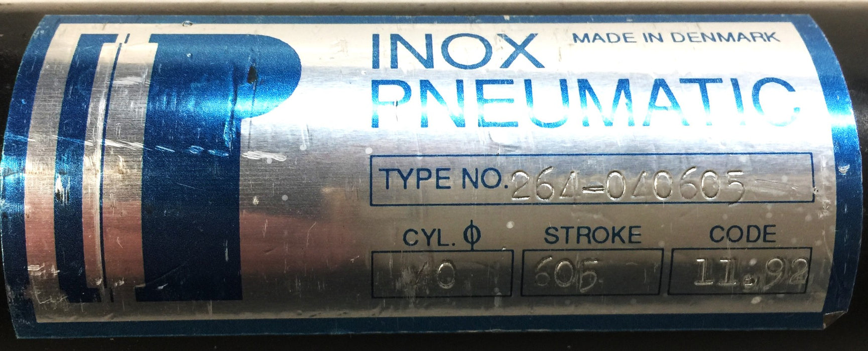 Inox Pneumatic Air Cylinder 264-040605 USED
