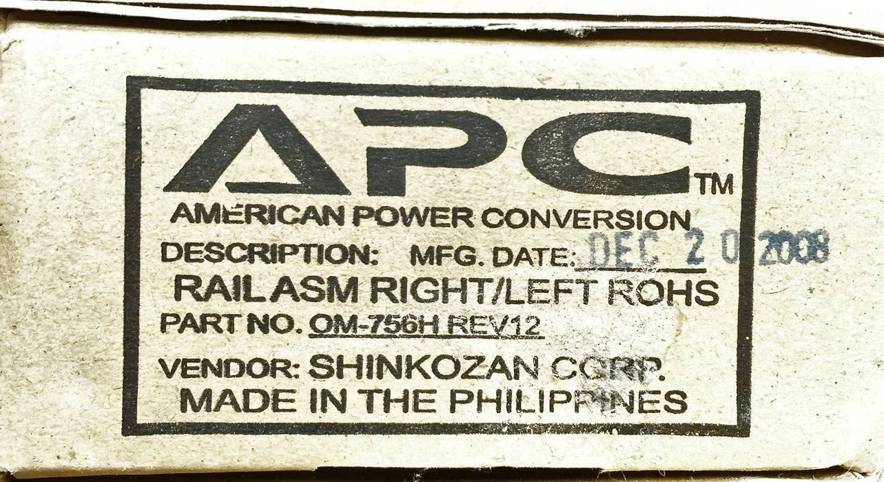 APC Rail Kit 990-7034G NOS