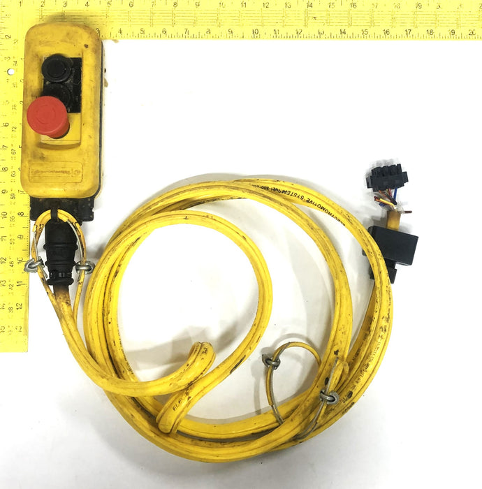 Telemecanique Untested Pushbutton Station With 10 Foot Cable XAC-A02/XAC-A03USED