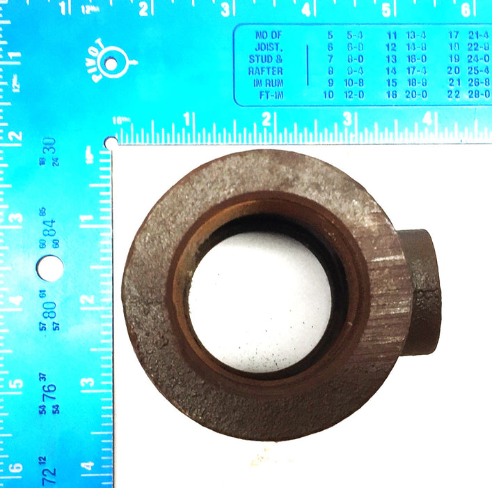 Stockham 1-1/2" x 1-1/2" x 1/2" Iron Tee 1500GWP (3008) [Lot of 3] NOS