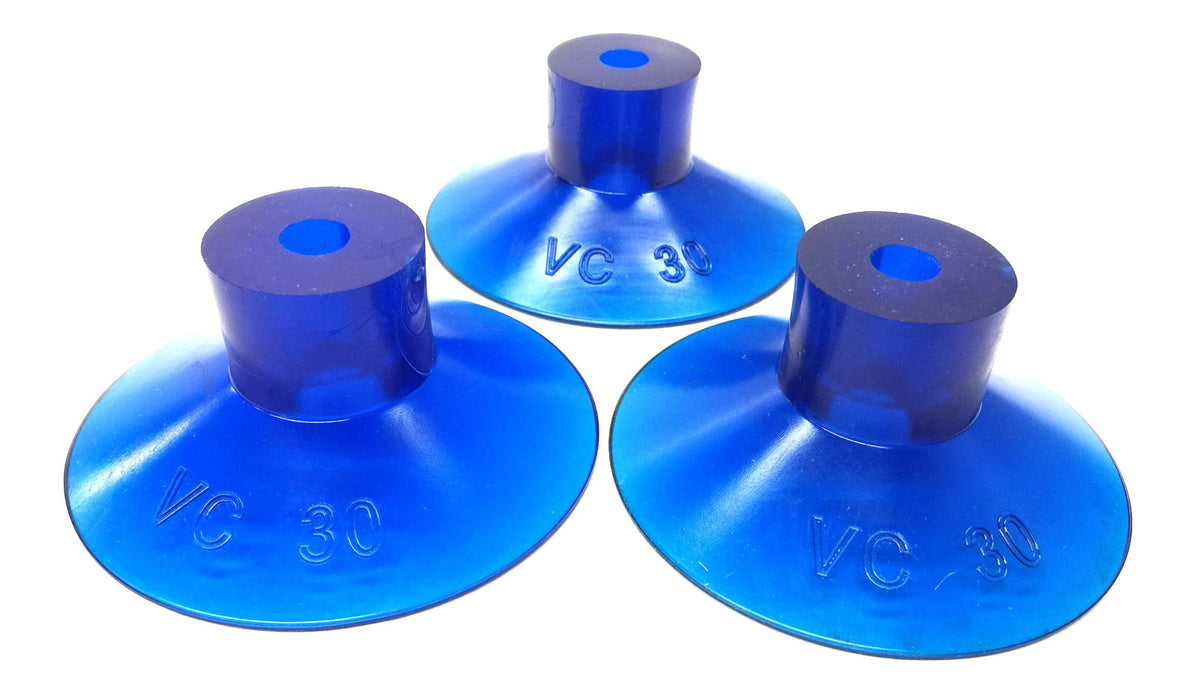 VI CAS Blue Rubber Vacuum Cup VC30 [Lot of 3] NOS