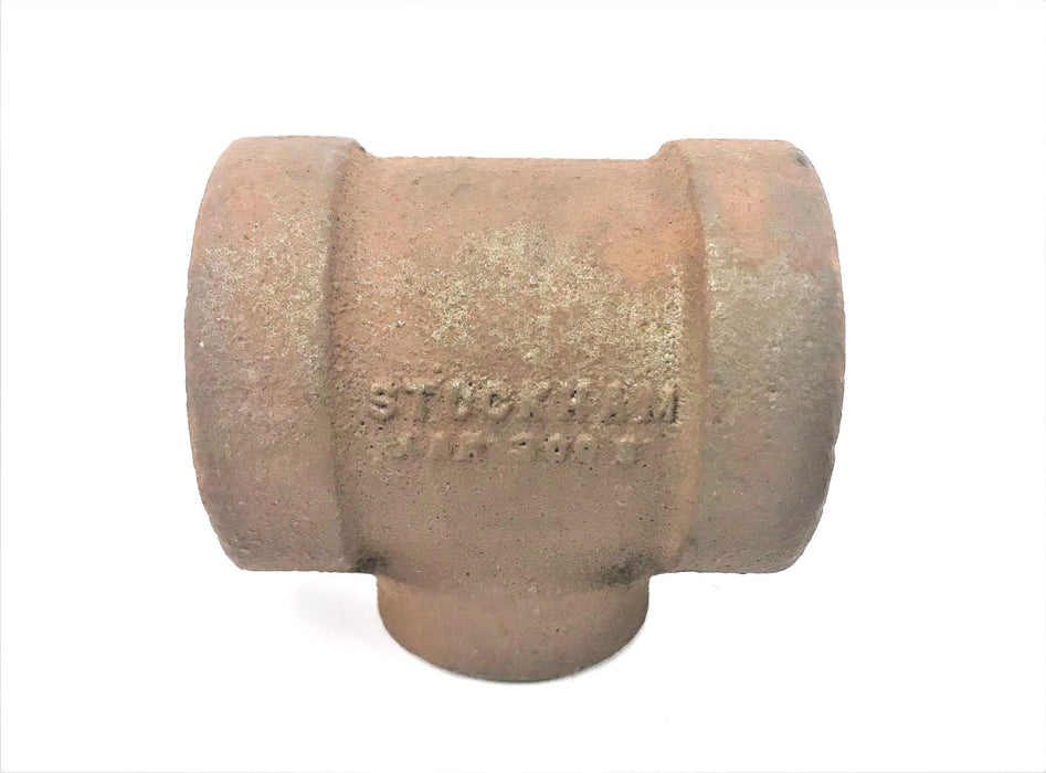 STOCKHAM 1-1/14"1-1/4"x3/4" REDUCING TEE AAR300S NOS