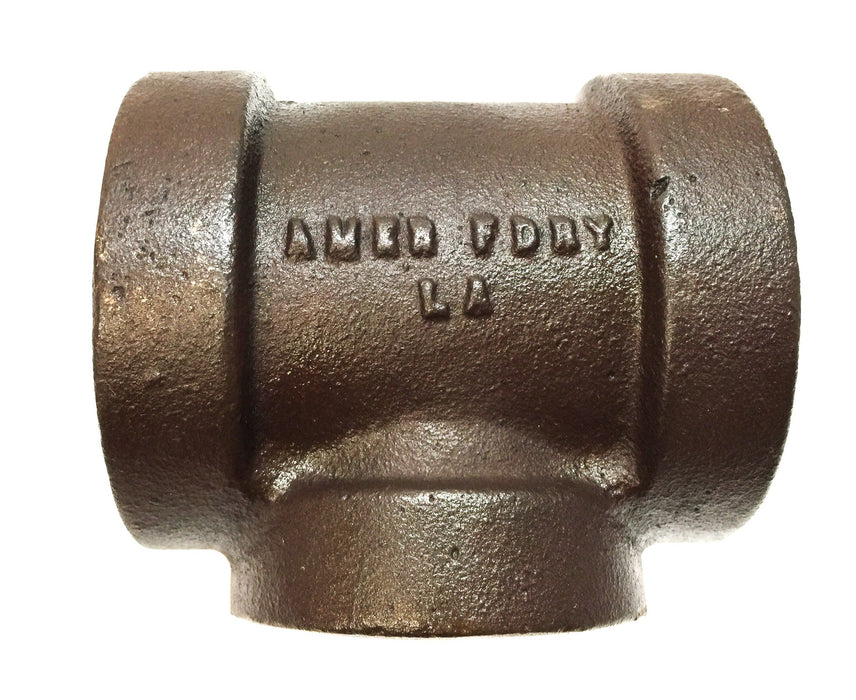 American Foundry 1-1/2" x 1-1/2" x 1-1/4" Iron Tee NOS
