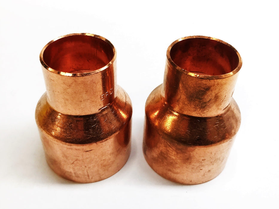 EPC 2" Sweat x 1-1/4" Sweat Reducing Copper Coupling [Lot of 2] NOS