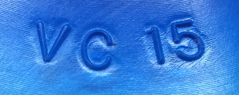 VI CAS Blue Rubber Vacuum Cup VC15 [Lot of 3] NOS