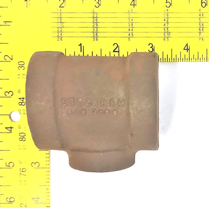 STOCKHAM 1-1/14"1-1/4"x3/4" REDUCING TEE AAR300S NOS