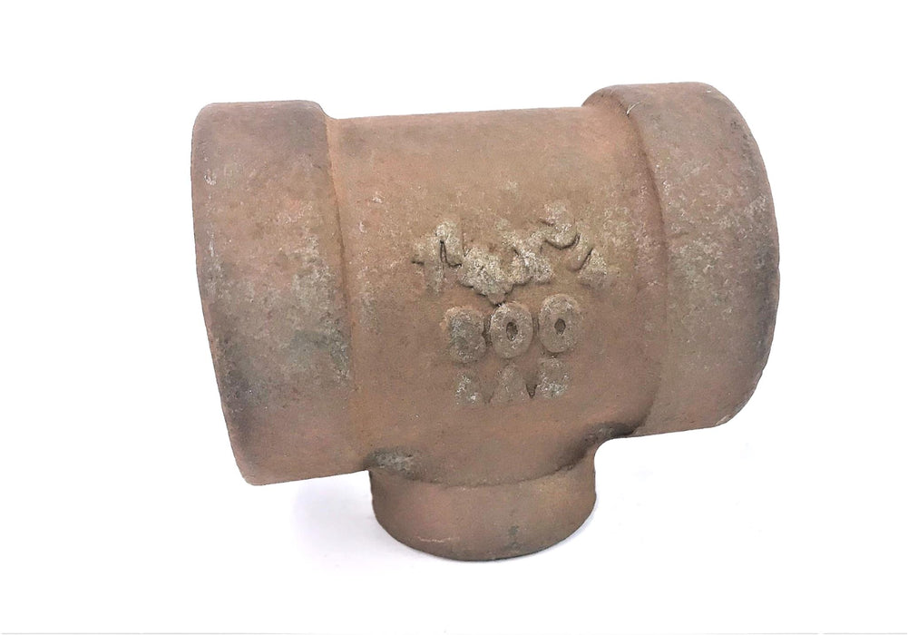 UNBRANDED 1500 WOG 300 AAR REDUCING TEE 1-1/4"x3/4" 1500WOG NOS