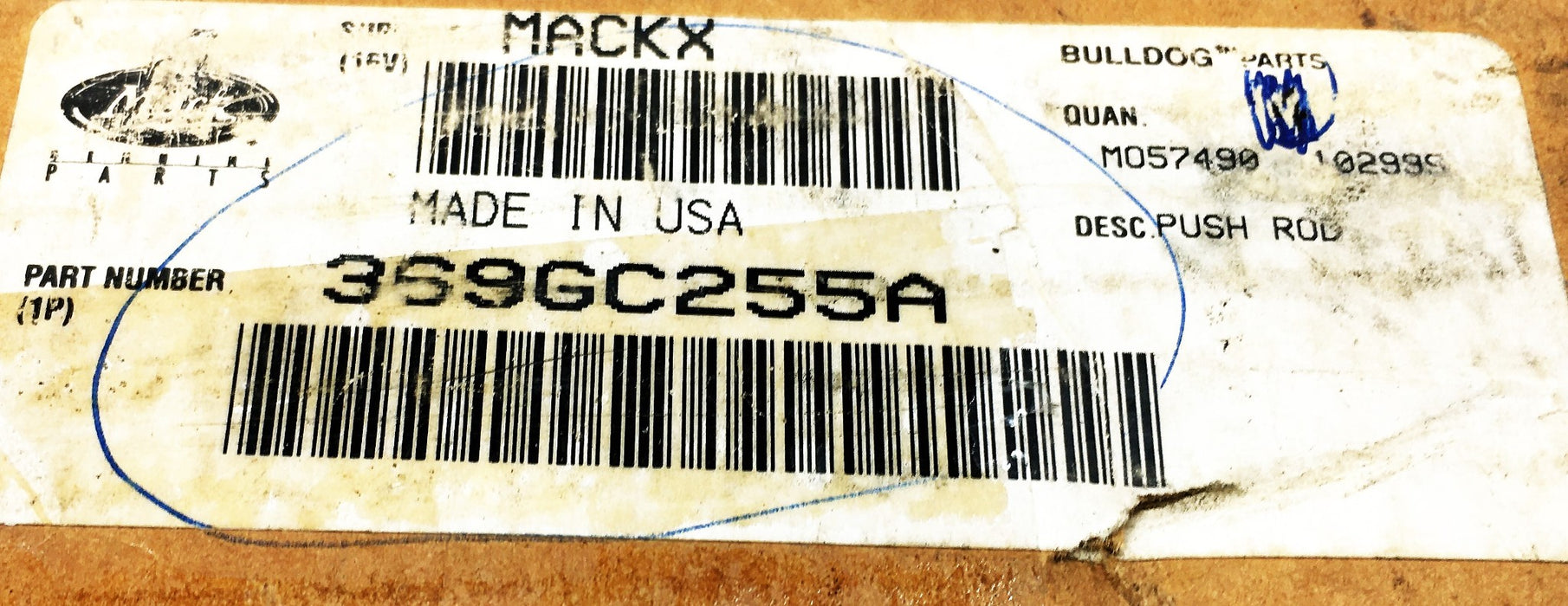 Mack 4 Piece Push Rod Set 369GC255A NOS