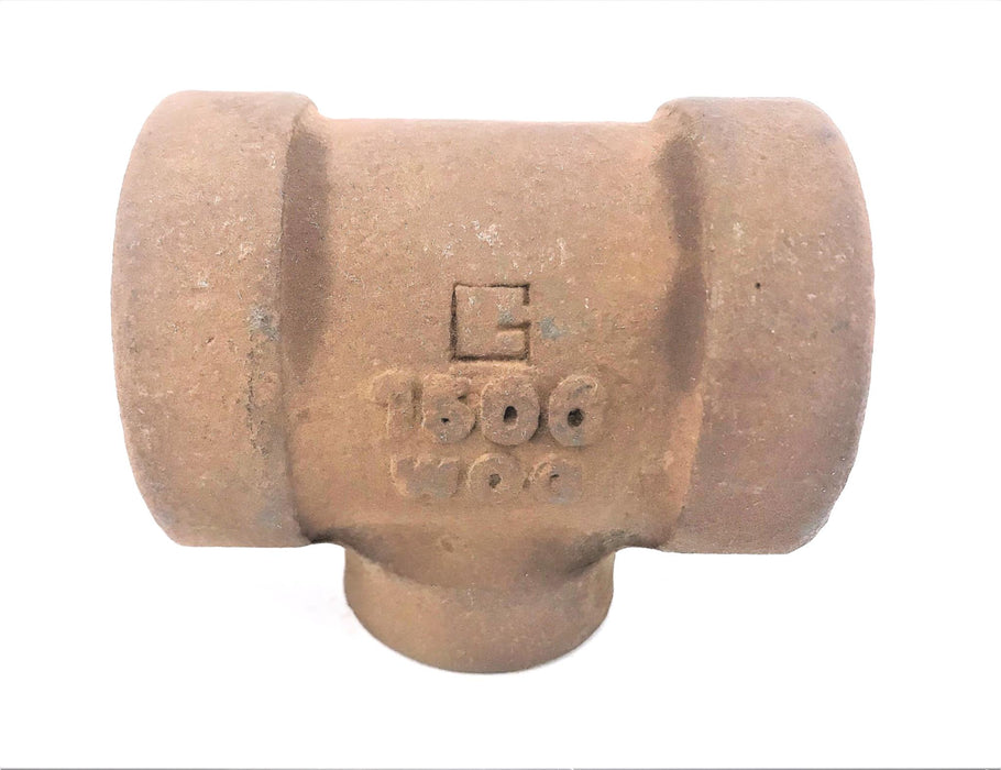 UNBRANDED 1500 WOG 300 AAR REDUCING TEE 1-1/4"x3/4" 1500WOG NOS