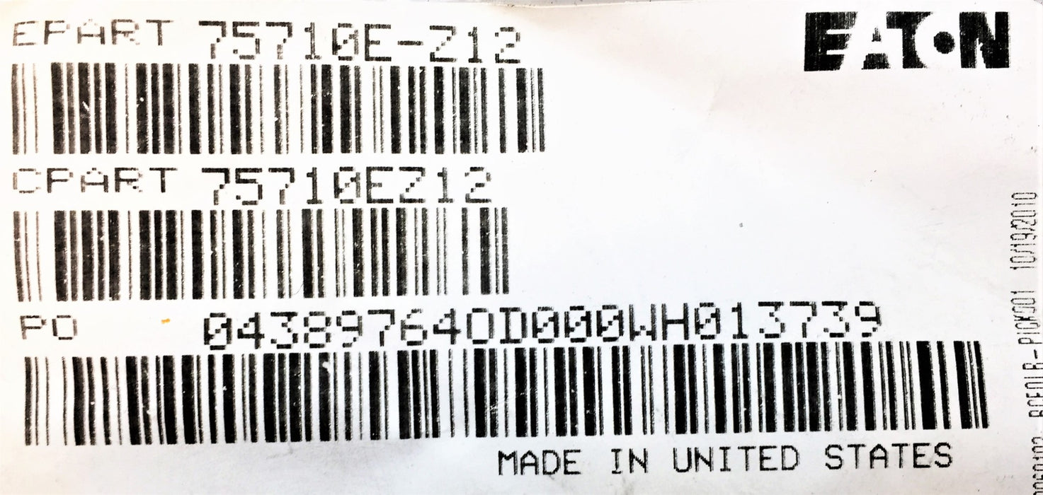 EATON/WEATHERHEAD Crimp Hose Fitting Pack 75710E-Z12 [Lot of 2] NOS