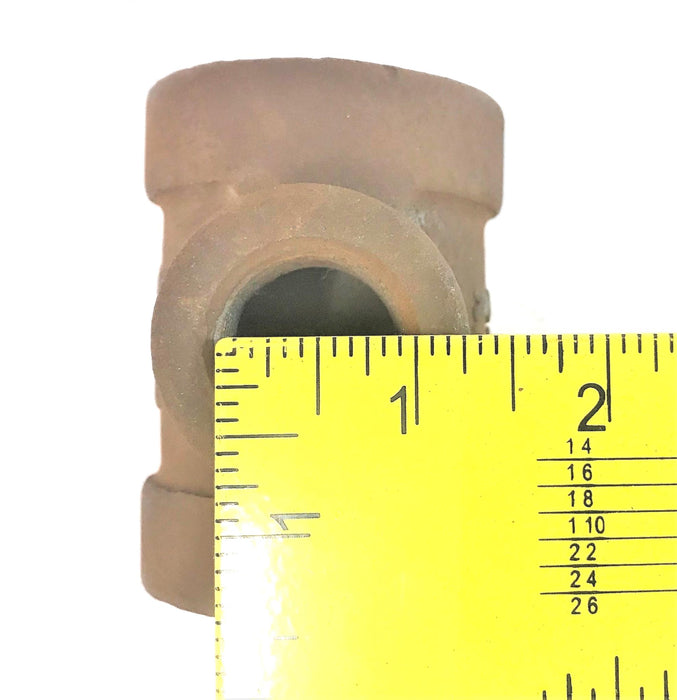 UNBRANDED 1500 WOG 300 AAR REDUCING TEE 1-1/4"x3/4" 1500WOG NOS