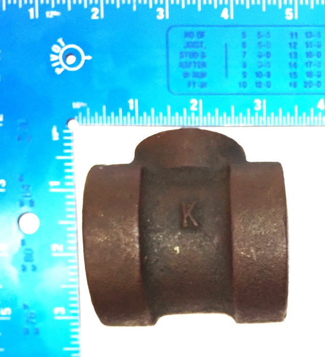 Unbranded 1" x 1" x 1/2" Iron Tee [Lot of 3] NOS