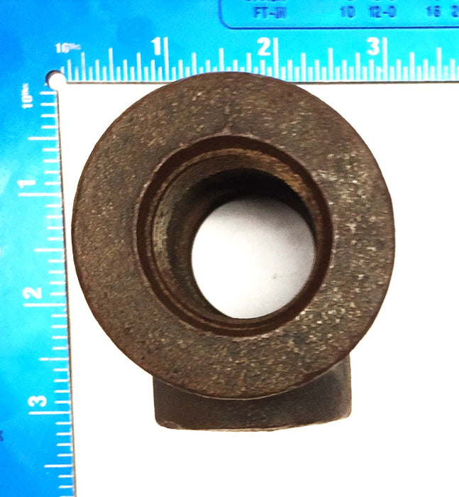 Unbranded 1" x 1" x 1/2" Iron Tee [Lot of 3] NOS