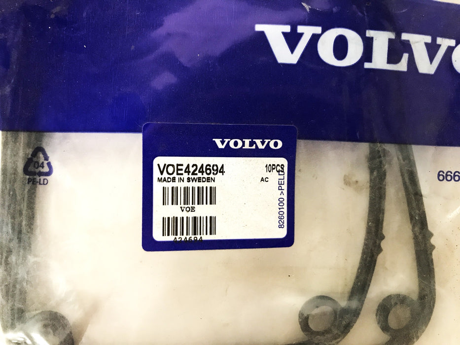 Volvo OEM Rubber Gasket VOE424694 [Lot of 2] NOS