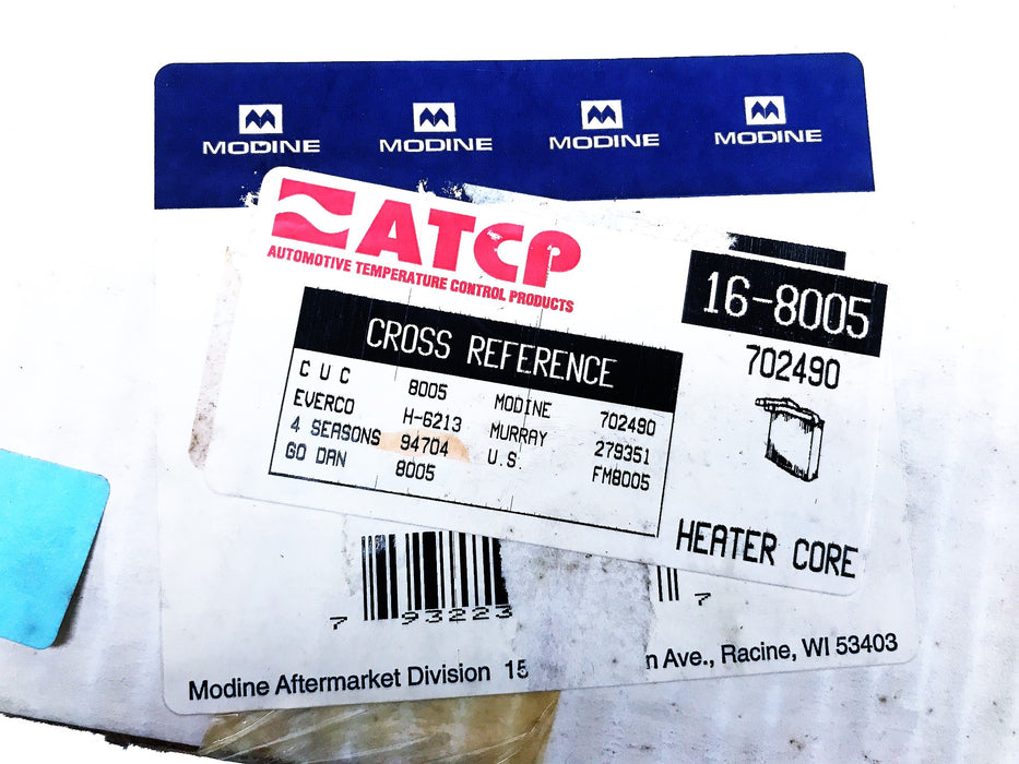 ATCP Heater Core 16-8005 NOS