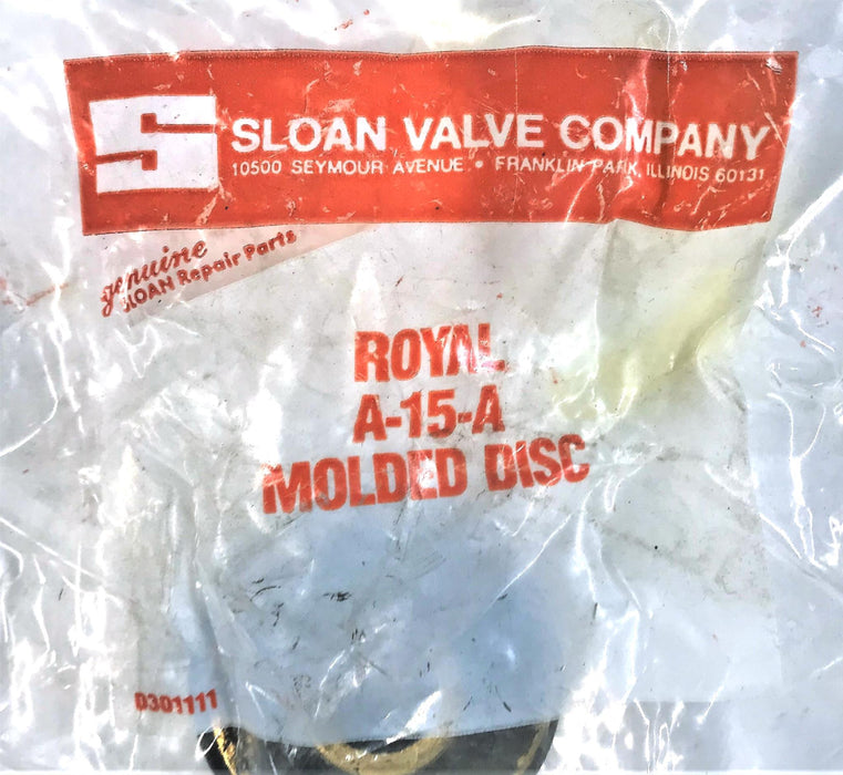 SLOAN VALVE CO ROYAL MOLDED DISC A-15-A [LOT OF 3] NOS